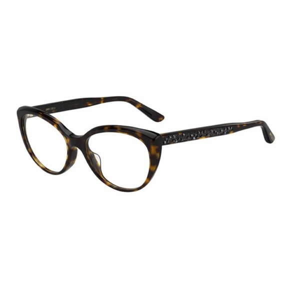 NEW JIMMY CHOO EYEGLASSES DARK HAVANA WOMEN EYEWEAR JIMMY CHOO JC233/F 0086 00